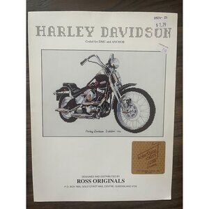 Ross Originals Harley Davidson Motorcycle Cross Stitch Pattern‎